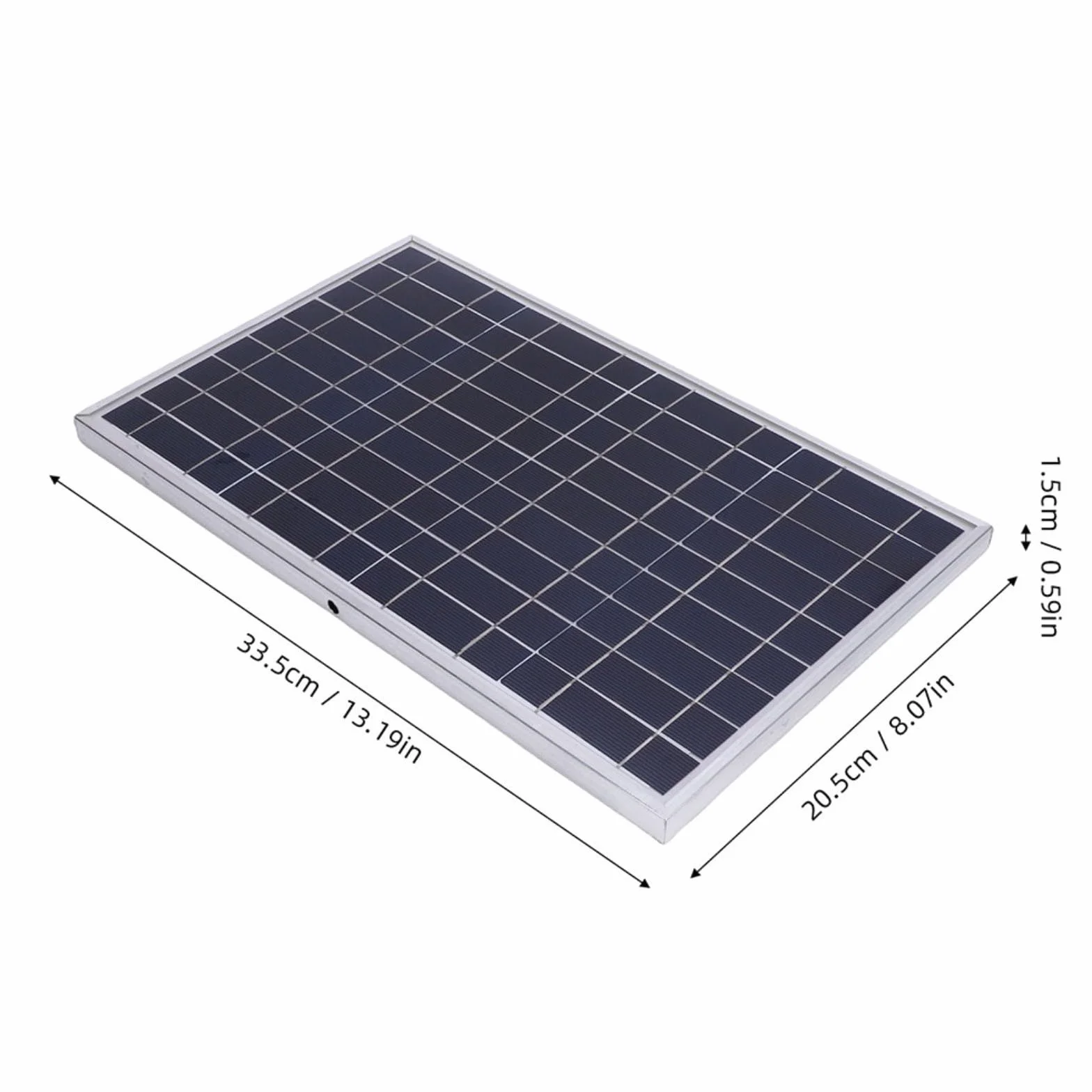 Pannello solare 100 W con regolatore di carica, fotovoltaico resistente alle intemperie con telaio in alluminio, 12 V, 24 V, impianto solare per camper ed esterni