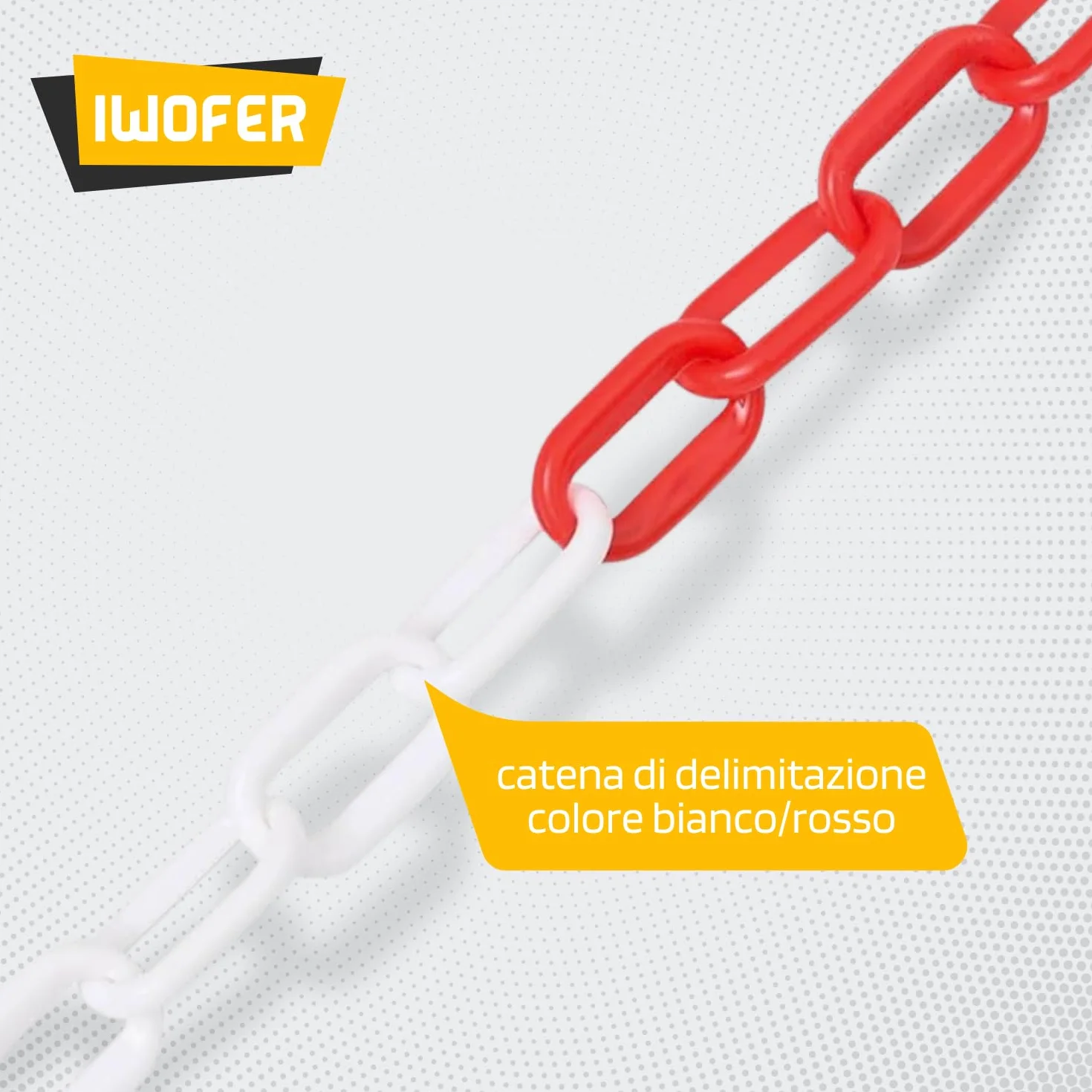 Paletti di Delimitazione con Catena 3m, Base Riempibile, Barriera di Sicurezza Bianca e Rossa per Cantieri