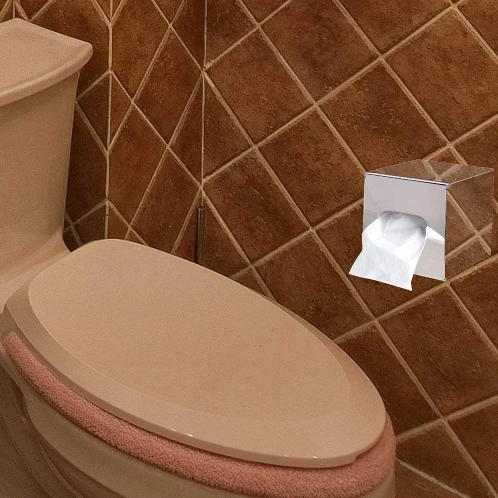 acciaio della scatola del tessuto del supporto specchio quadrato portatovaglioli kleenex bagno organizzatore supporto