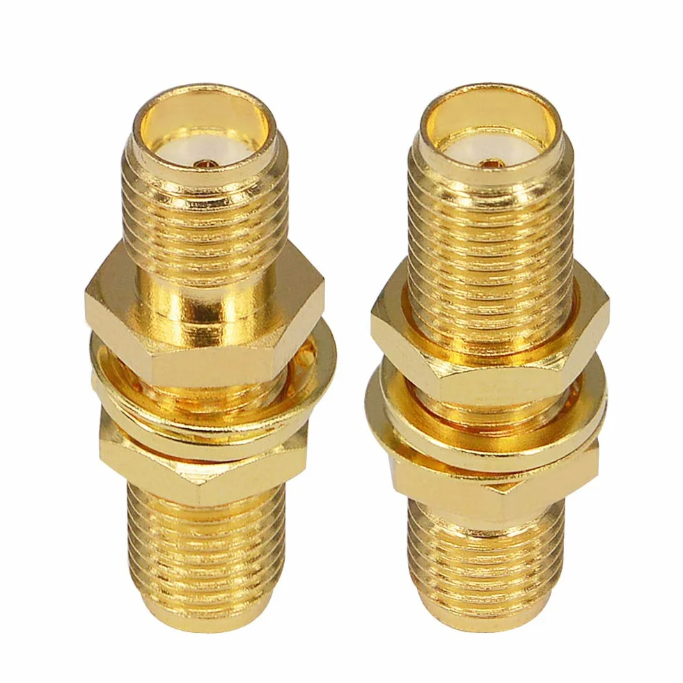 Adattatore coassiale SMA femmina a femmina per antenna WiFi 4G connettore paratia
