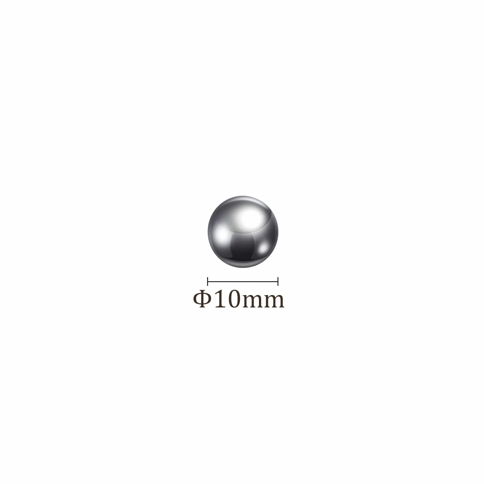 Precisione Sfere 10mm Acciaio al Carbonio Lucido per Cuscinetti 100pz
