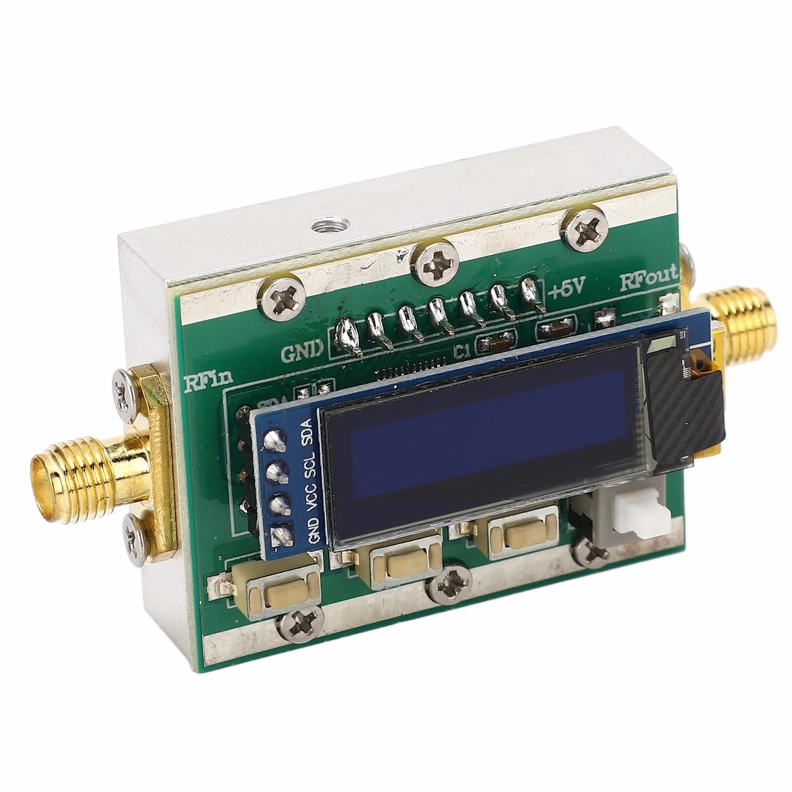 Attenuatore RF Programmabile Modulo Digitale -3800 MHz, Incrementi 0 a 31 DB, Guscio CNC, Controllabile PC, Modulo Attenuatore RF Variabile 5 V per Controllo
