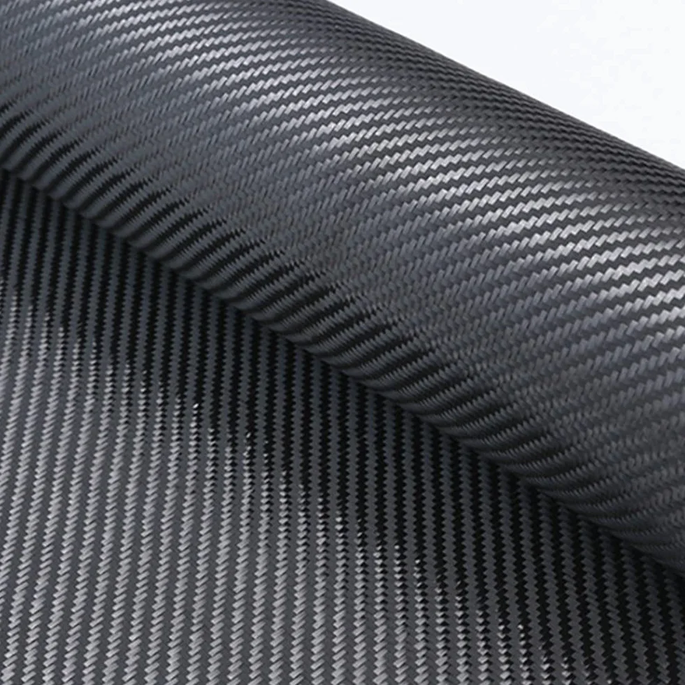 Tessuto in Fibra di Carbonio Nero 200g 50X200cm 3K Twill - Confezione Tubolare