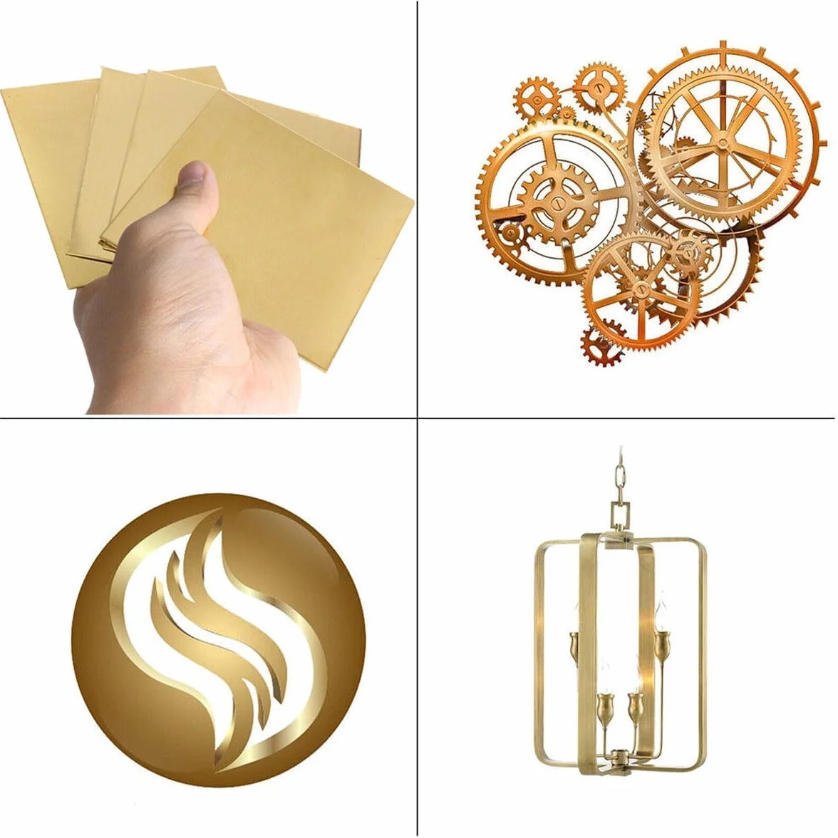6 PezziLamieradiottone 0,5 mm,Lamieradiottonespessa,Lastre inlamieradiottone,Lamieradiottoneresistente alla corrosione,Lamieradiottone,adatti per cucire bracciali artigianali e gioielli