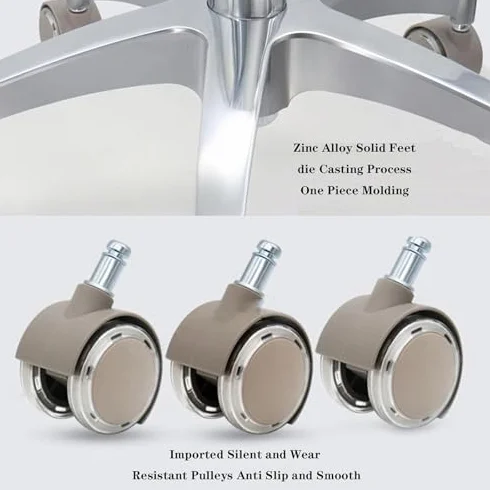 Sedia girevole 360° per assistente dentistico in pelle PU