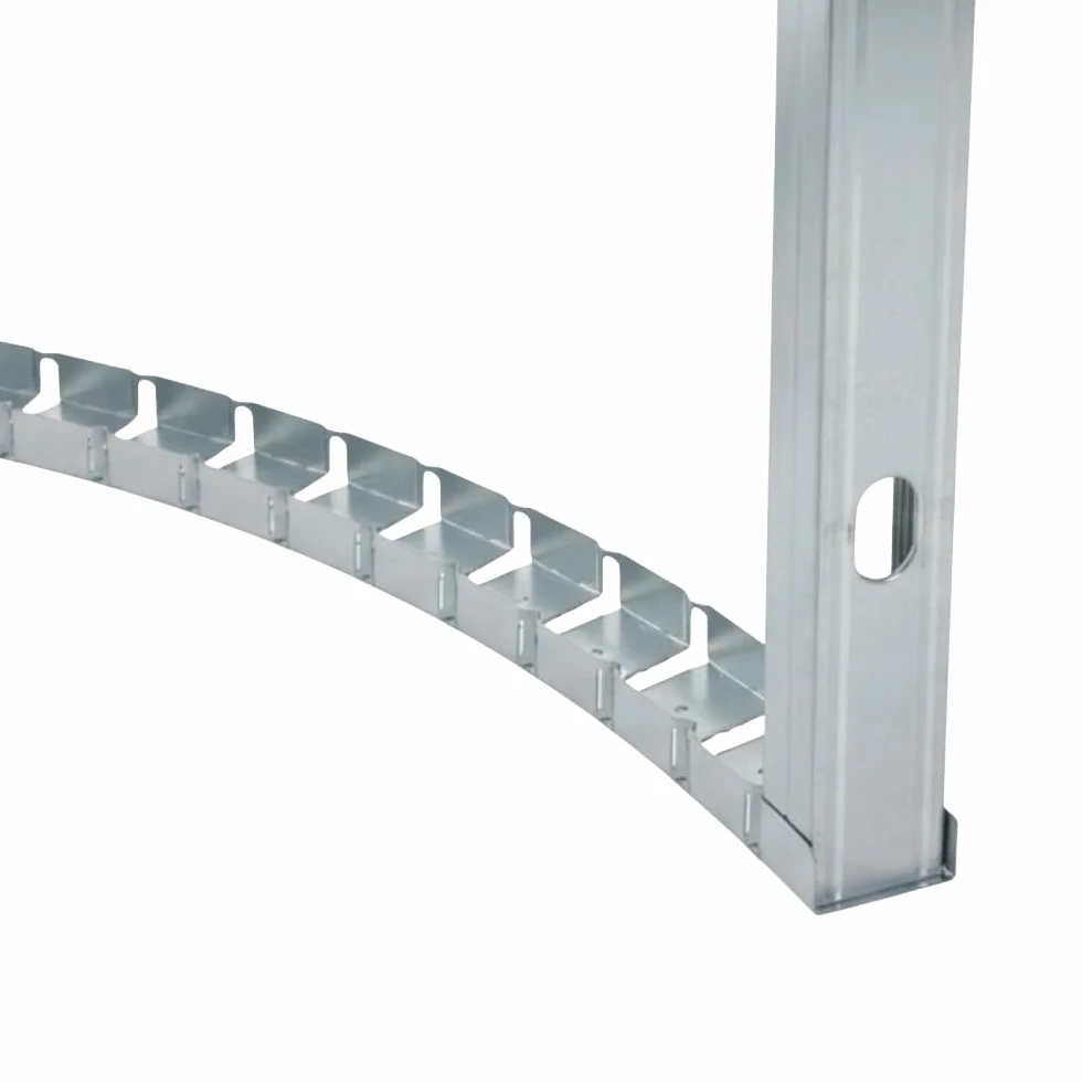 FORTUNATO Set di Profili Metallici Deformabili per Cartongesso, Guide Curve in Acciaio Zincato, 150 cm, per Archi e Soffitti, Disponibili in 29x29x29 cm e 30x75x30 cm (30 x 75 x 30 mm, 2 pezzi)