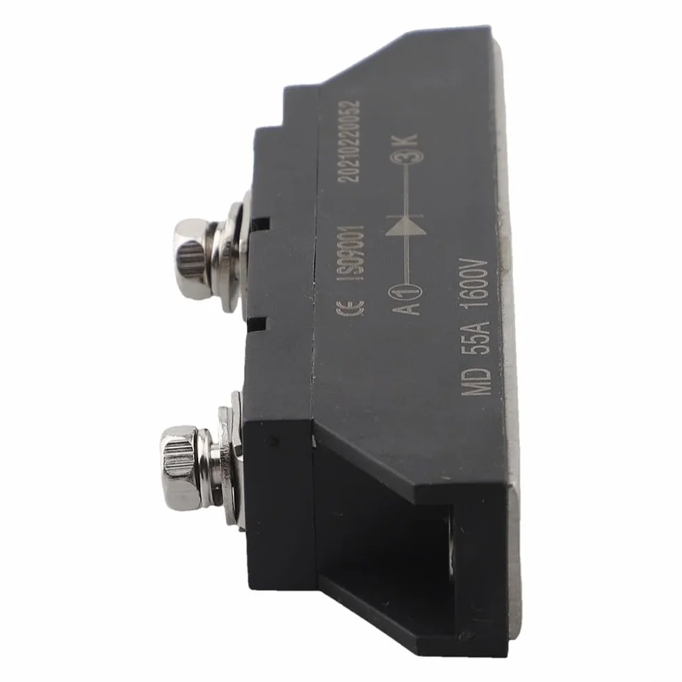 Diodo solare, Diodo raddrizzatore MD55A1600V con dissipatore di calore, Diodo anti-inversione per pannelli solari Sistema di protezione automatica della batteria