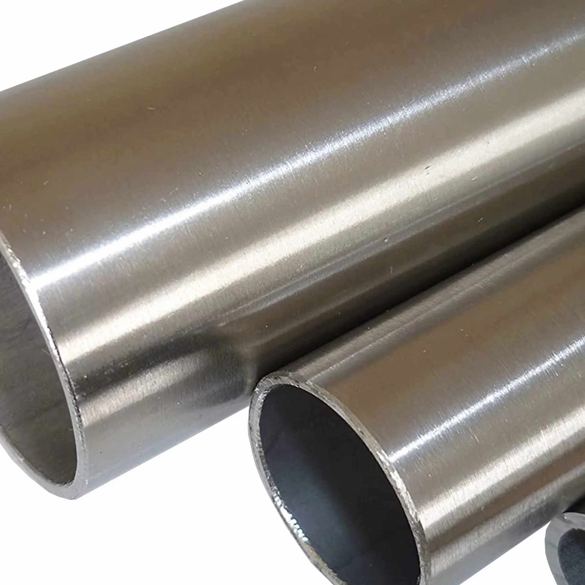 B&T Metall Tubo rotondo acciaio inox levigato Ø 25 x 2 mm 3/4" lunghezza 2 m K240 1.4301 saldato longitudinalmente profilo cavo