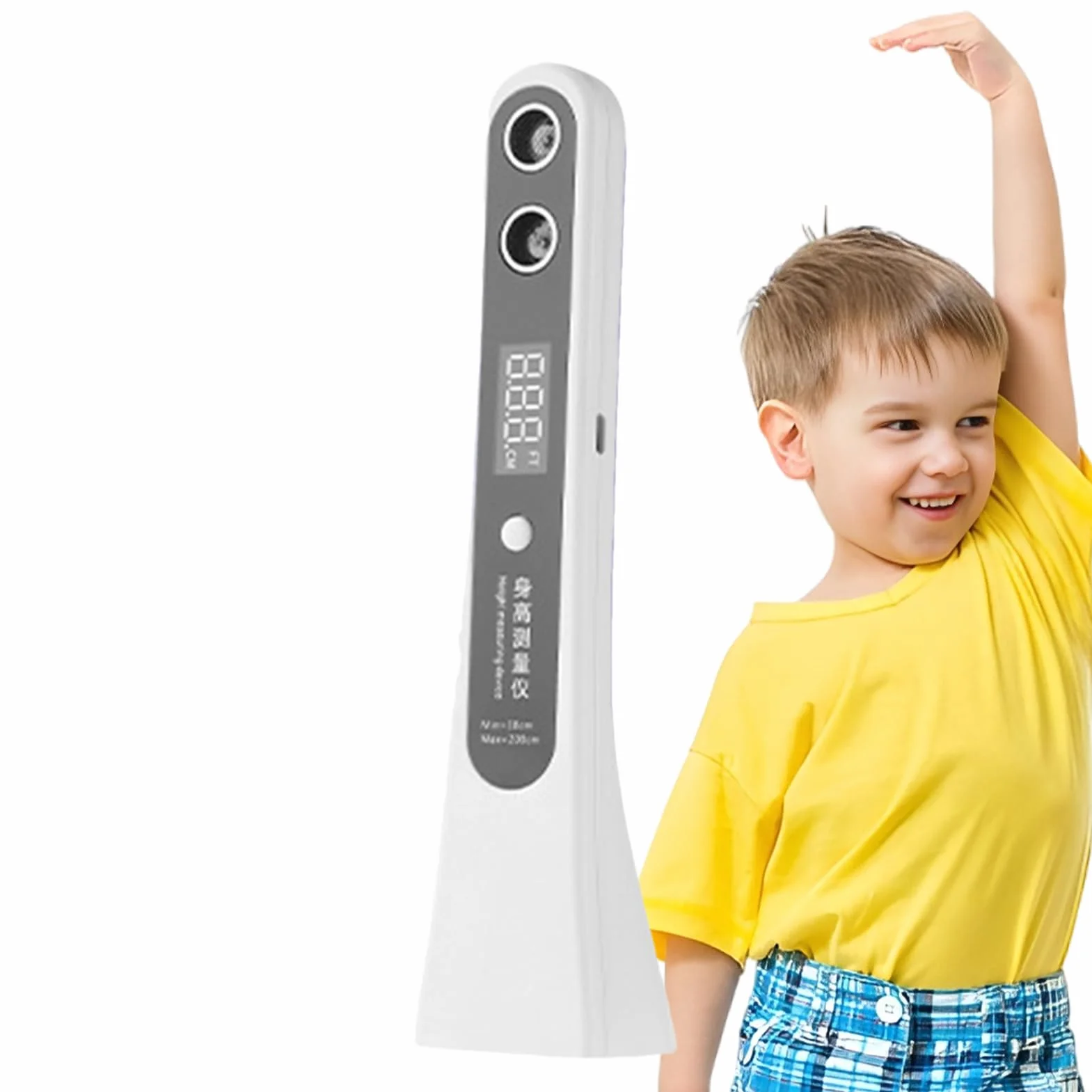 Stadio digitale ad ultrasuoni misuratore di altezza portatile intelligente con misurazione precisa dell'altezza corporea altimetro senza fili per bambini e adulti
