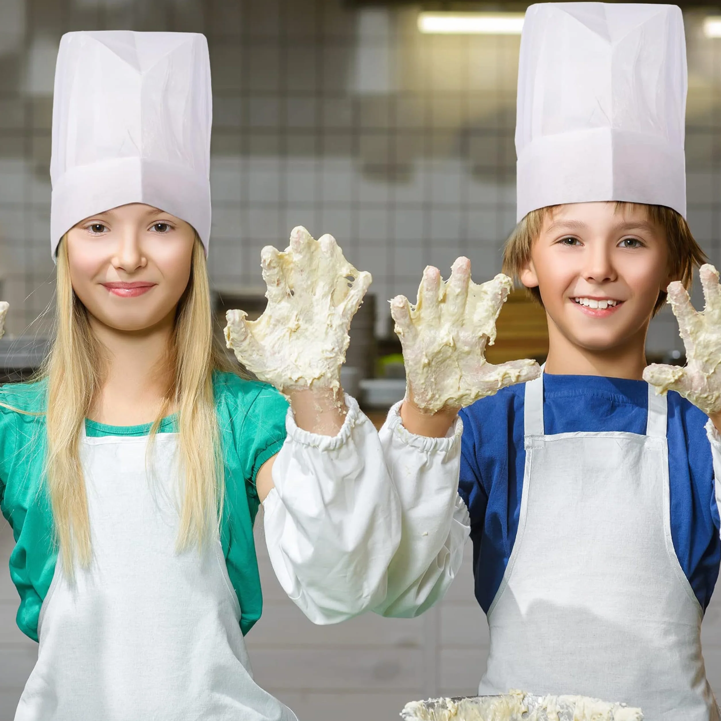 Cappello Da Cuoco Unisex Chef Usa E Getta Traspirante Cappelli Da Cucina Per Uomo Donna Adulti