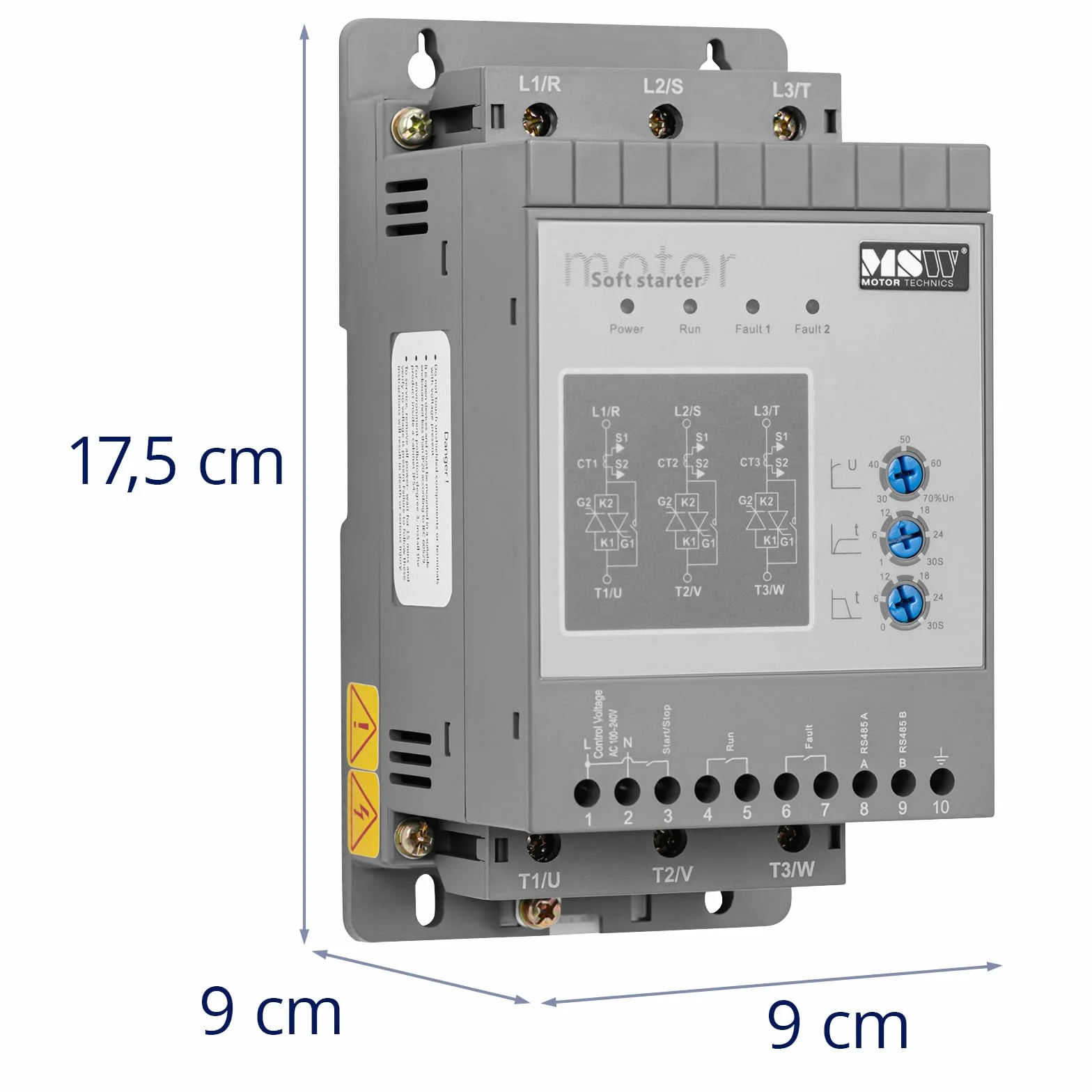 MSW Avviatore statico 400 V / 110 220 V 1,5 kW 3 A Avviatore statico per motore Soft starter Avviatori Soft-Starter