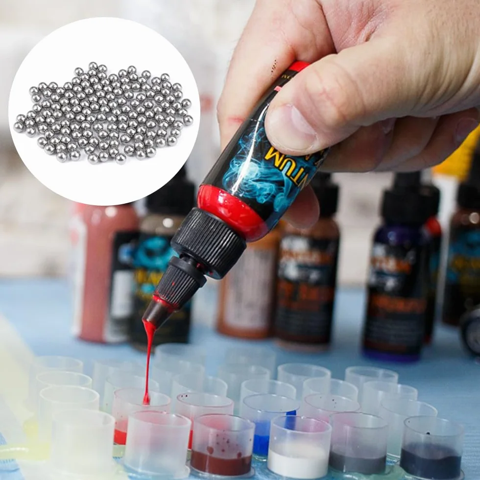 255 Pezzi Sfere Pulizia Bottiglie,6mm Sfere per Pulizia Delle Bottiglie,Sfere di Miscelazione in Acciaio,Riutilizzabili Perline di per Pulizia,per Pulizia di Bottiglie Vetro G10