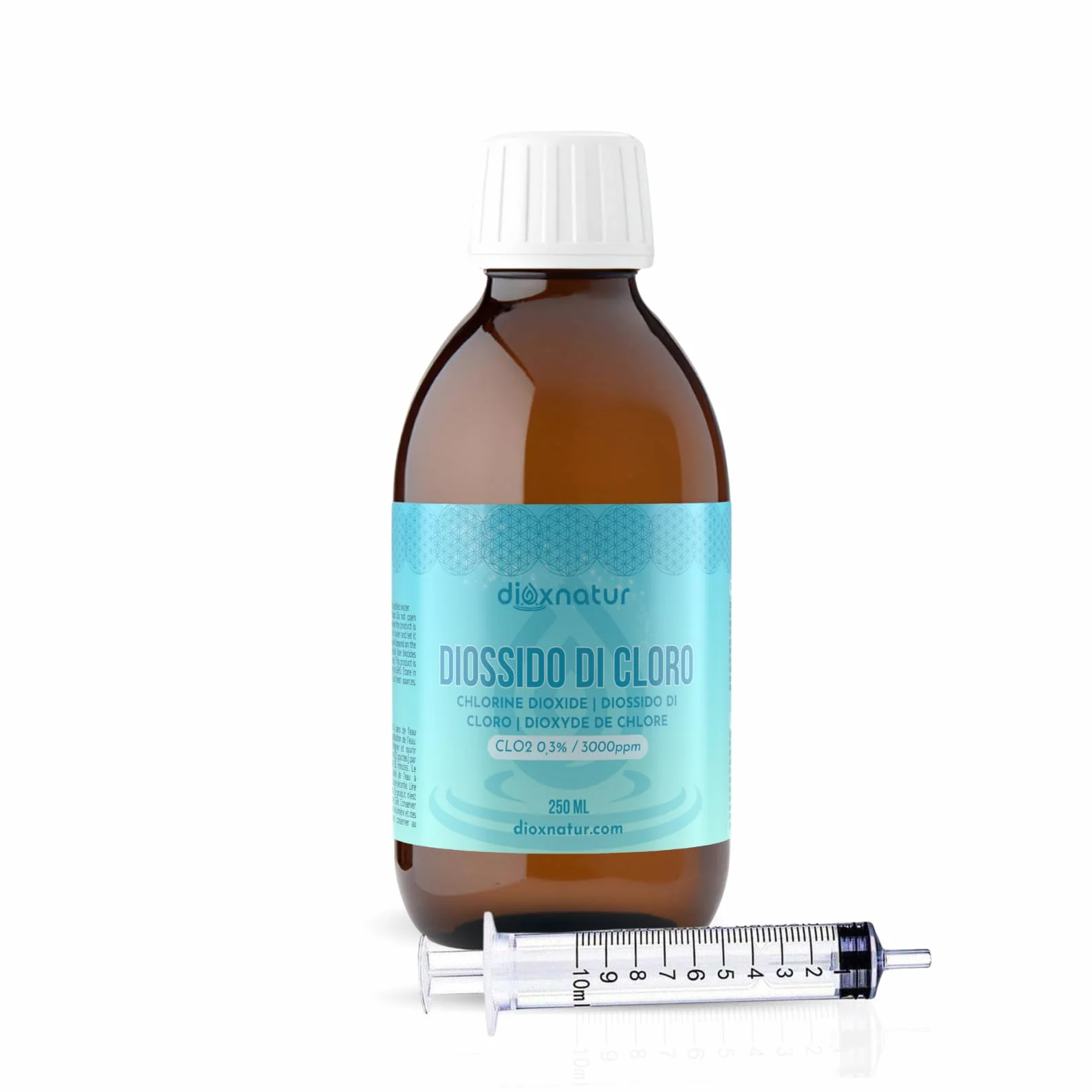 Diossido di Cloro 250ml Vetro 3000 PPM