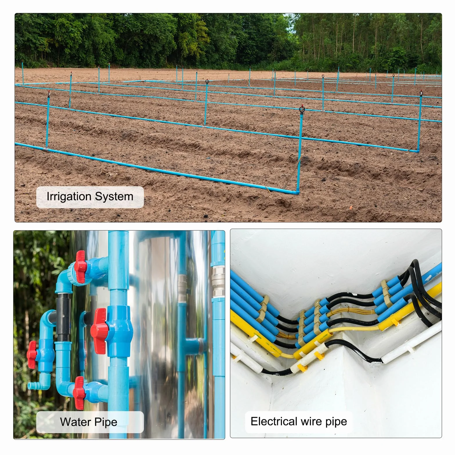 Tubo Rigido PVC Trasparente 43mm ID 50mm OD Alta Resistenza per Acquario Vasca Pesci Serra