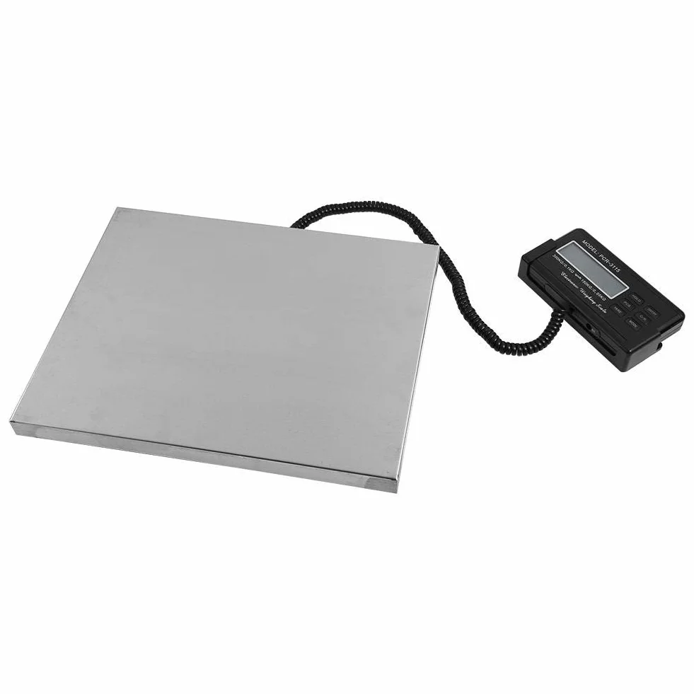 Cocoarm Bilancia a piattaforma in acciaio inox impermeabile 300 kg display LCD