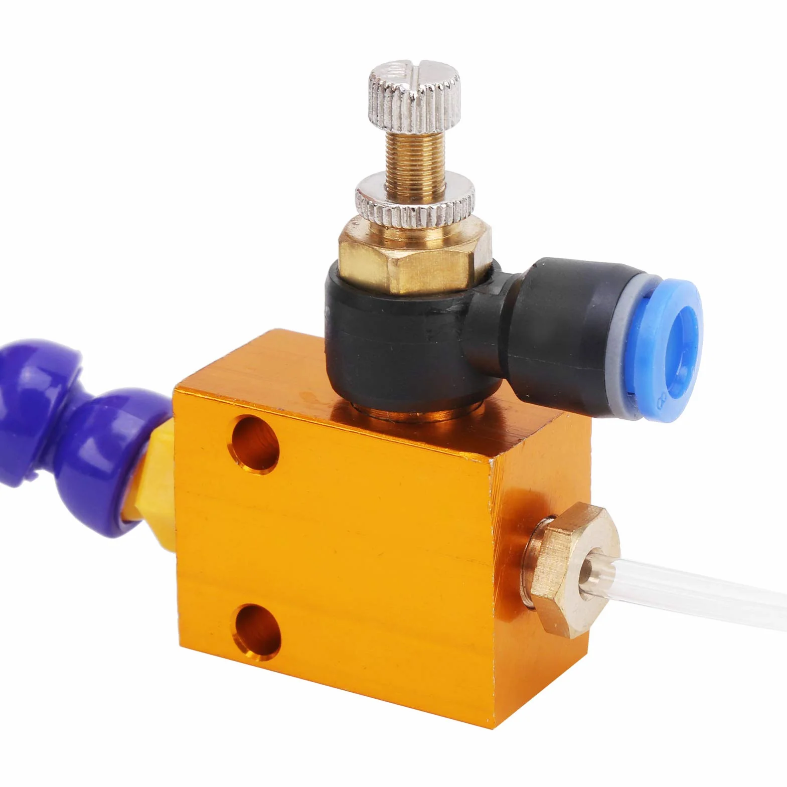 Liquido di Raffreddamento Nebbia 2 Pezzi per Lubrificazione a Spruzzo Trapano Tornio CNC con Tubo Aria 8 mm