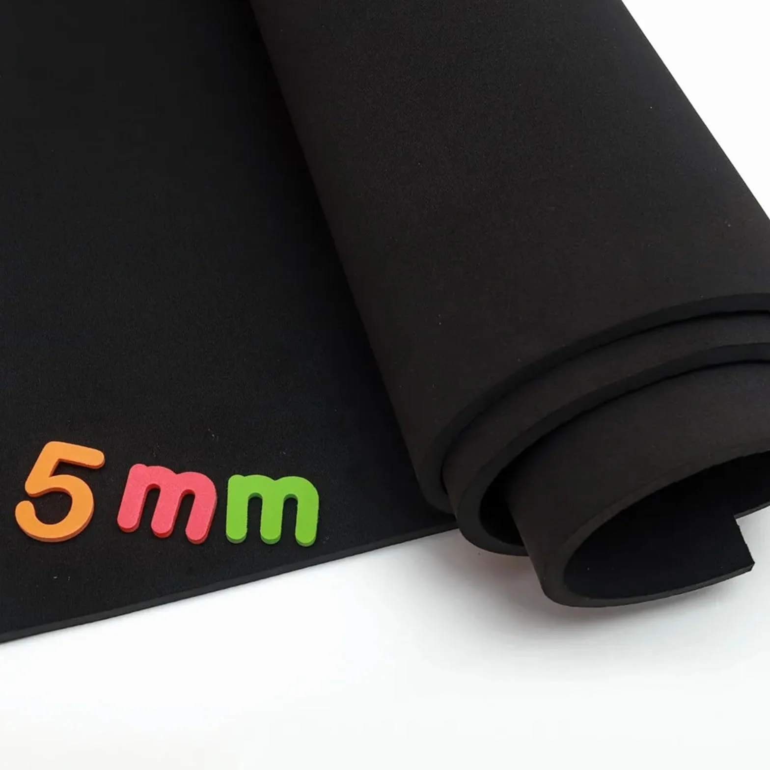 Tessuto Impermeabile al Metro Tessuto elasticizzato for cucire in neoprene nero spesso 5 mm Altro elasticizzato for immersione(45cm x 10cm)
