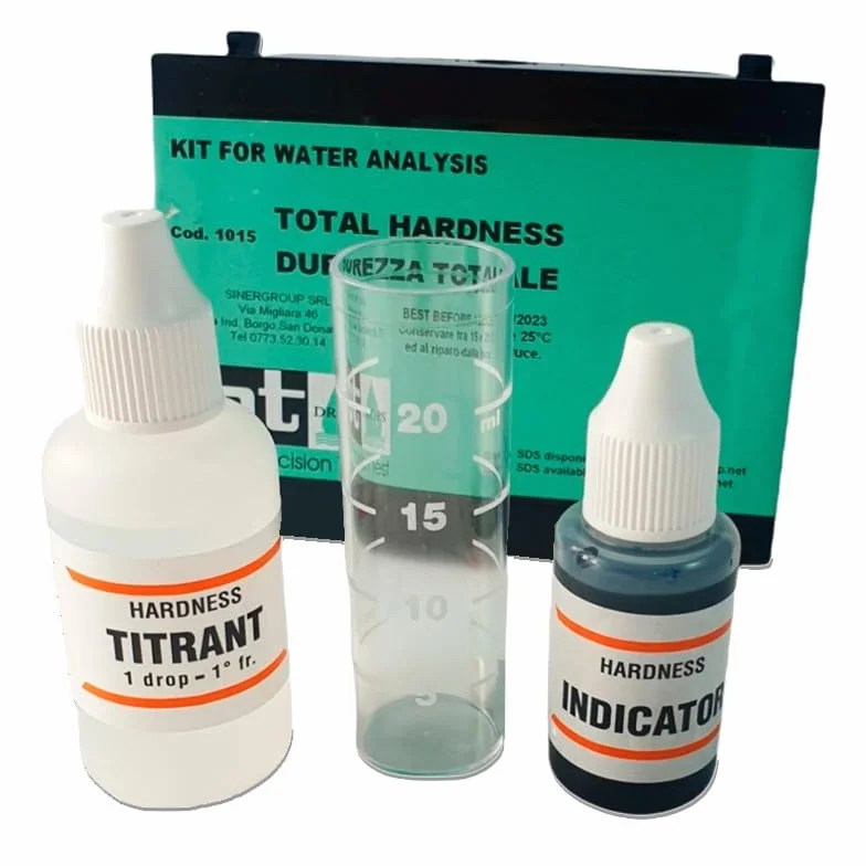 Kit di analisi della durezza dell'acqua Titrant ad alta precisione