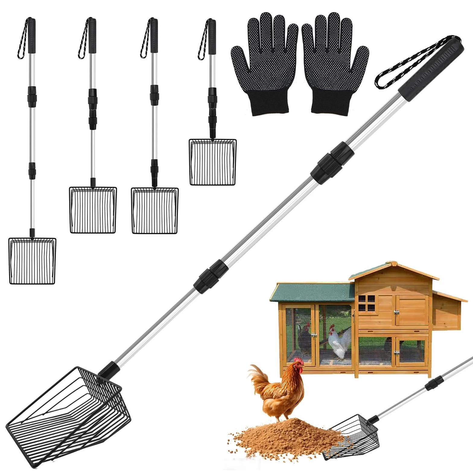 Pala per pollo, accessori per pollaio, per pollo, per separazione pollaio