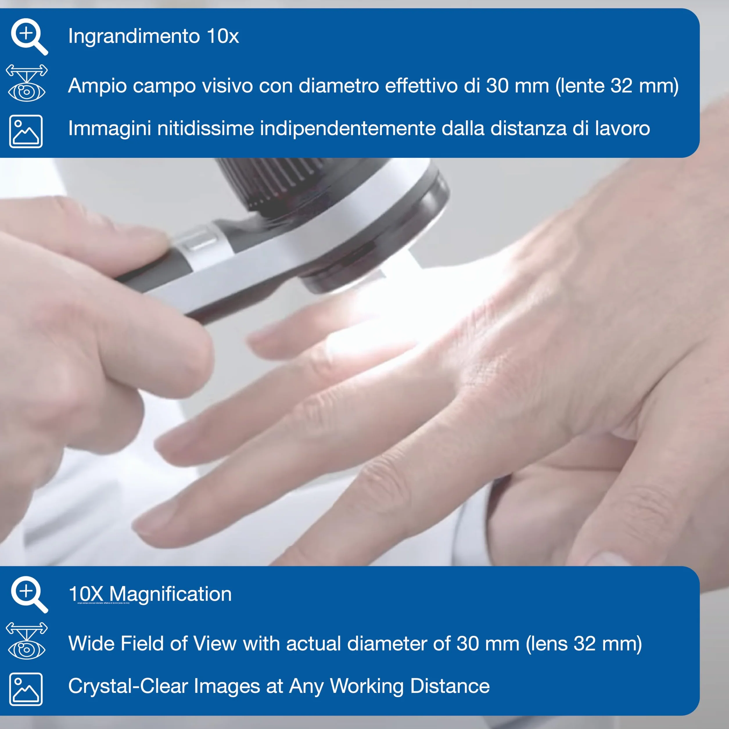 HEINE Dermatoscopio Delta 30 LEDHQ nero