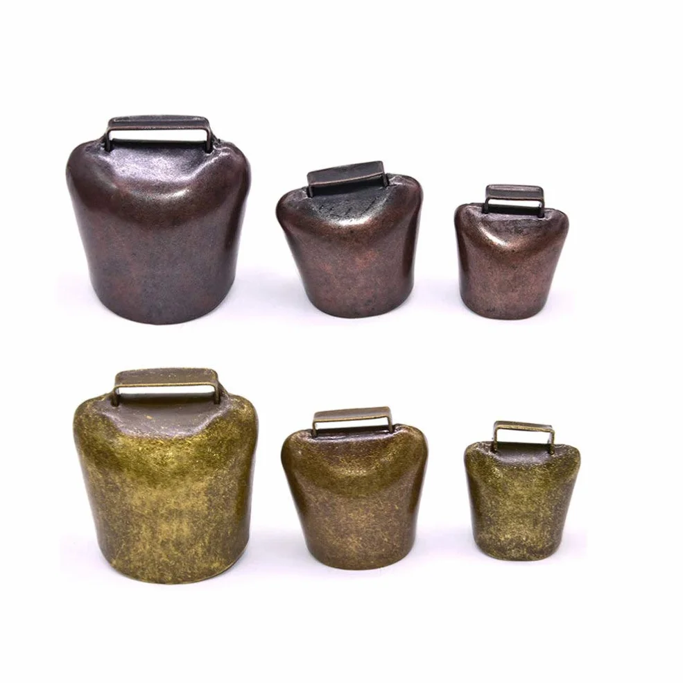 EXCEART Campanacci per Mucche e Pecore 2 Pezzi in Bronzo Portatili