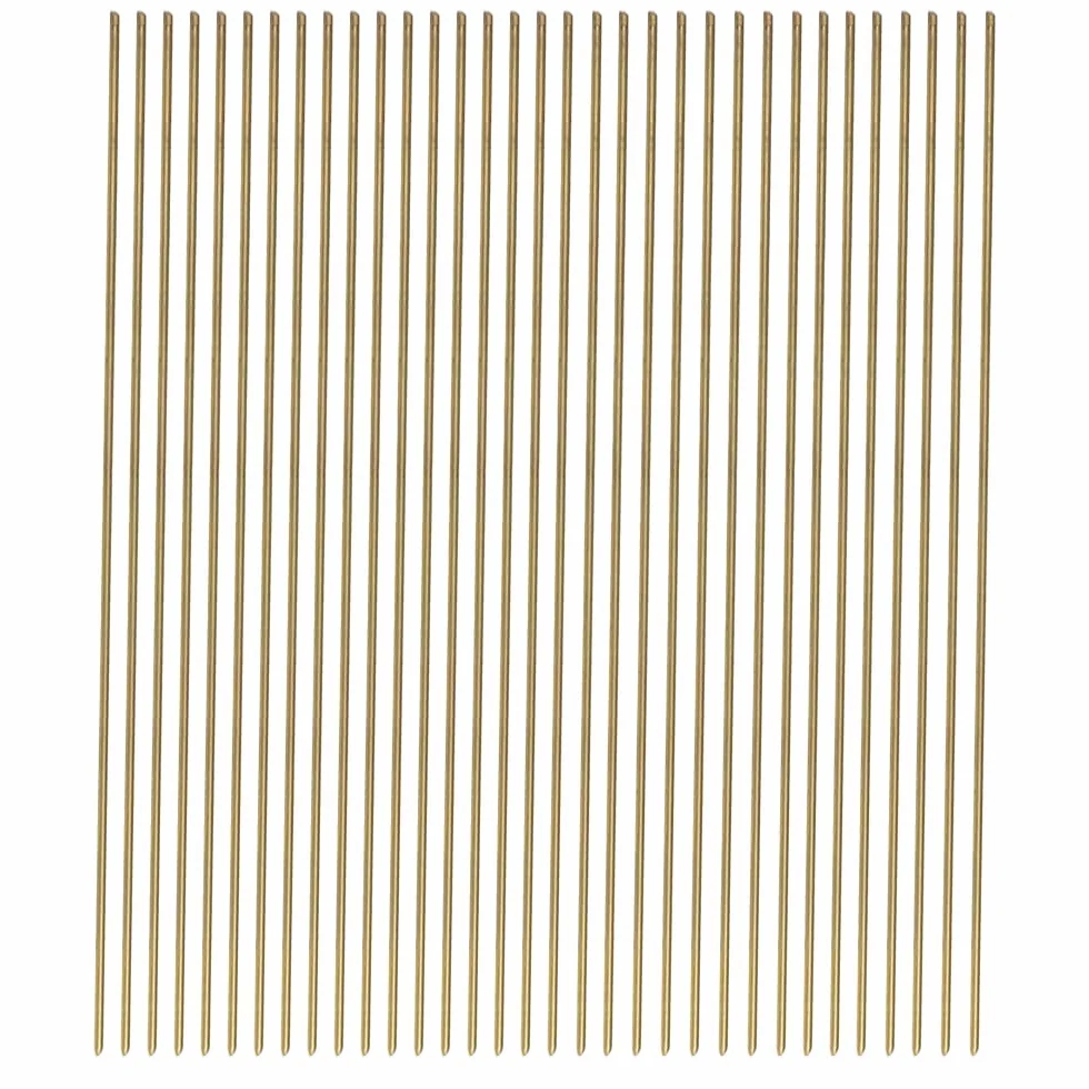 30 aste dritte rotonde in metallo ottone bar tornio barra accessori industriali per strumenti artigianali fai da te (300 mm* 1 mm)