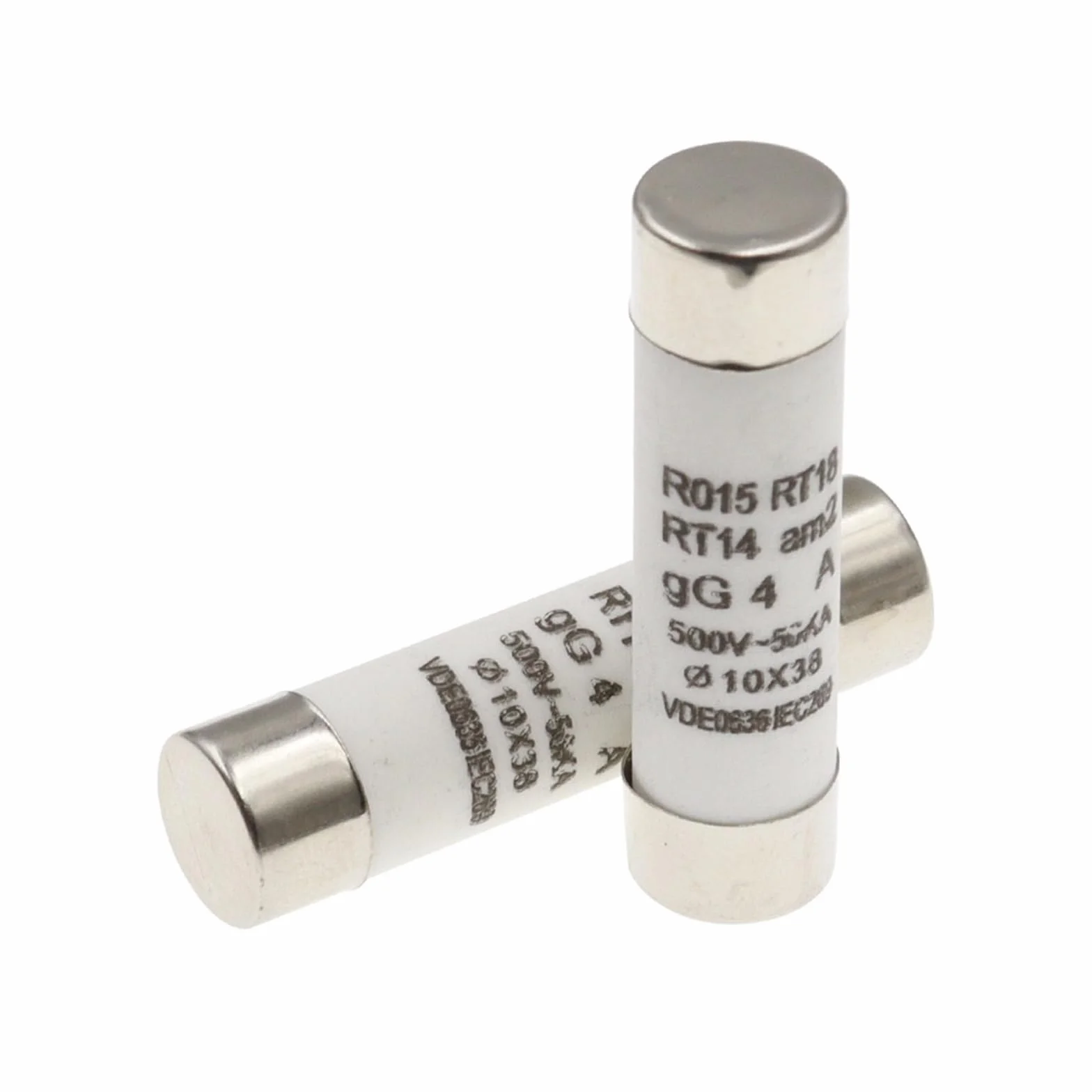 Fusibile domestico in ceramica 10x38mm 380V 0,5A-50A 5 pezzi a intervento rapido