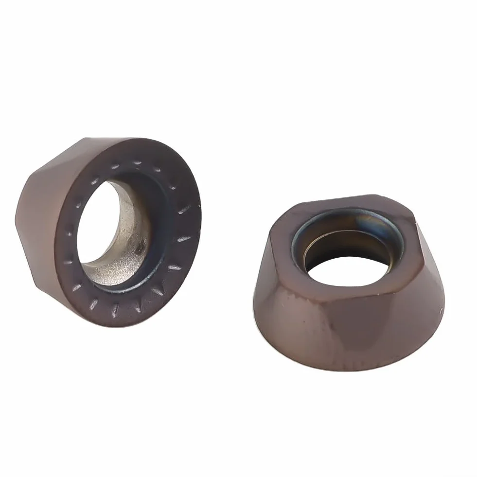 Inserti in carburo RPMT10T3MOE VP15TF, 10 pezzi per tornio di precisione
