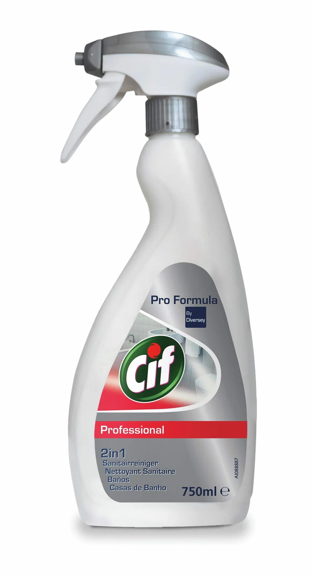 Cif Pro Formula 2in1 Sanitairreiniger, 750ml/sproeiflacon, 6st/doos