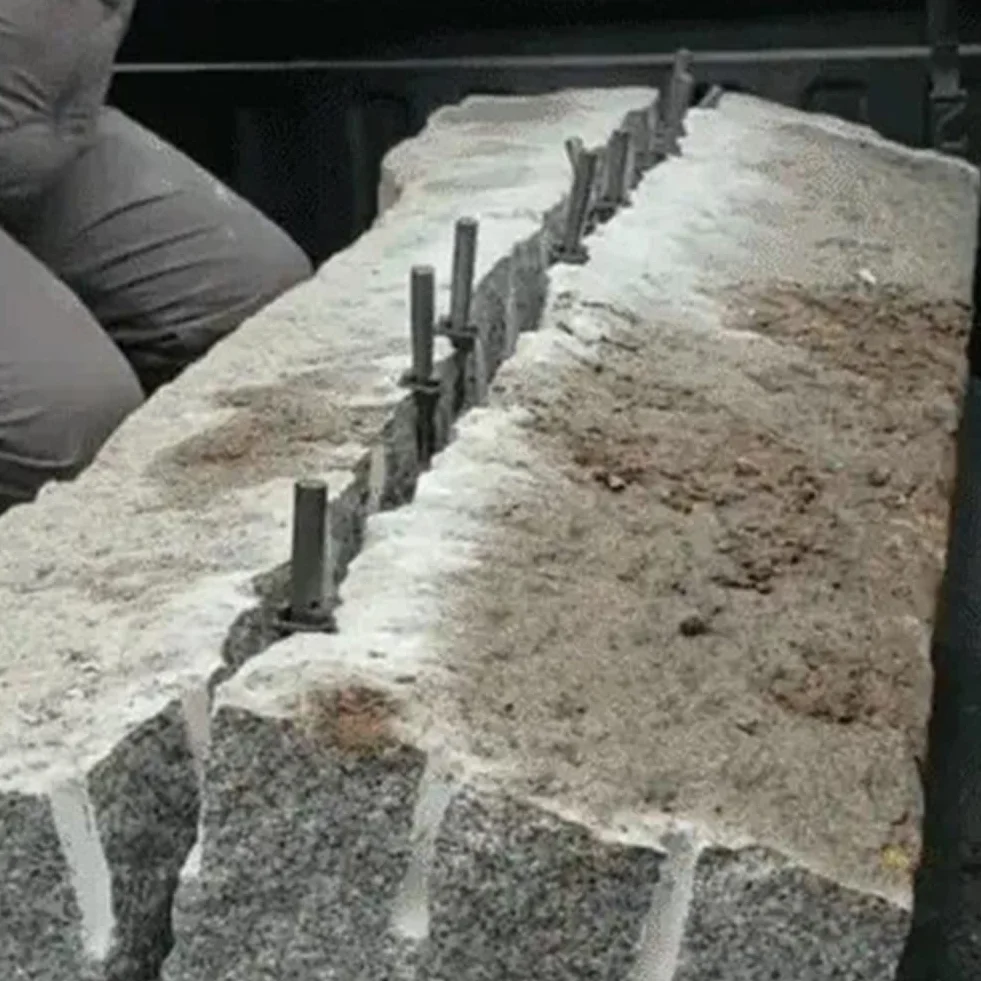 Rock Stone Splitters 30mm Metal Wedges Concrete Rock Splitter for Granite Marble