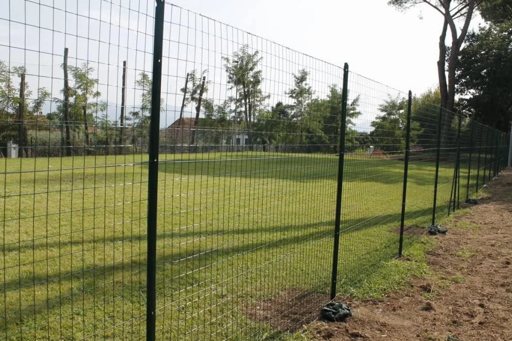 Rete Elettrosaldata Plastificata Verde 25m Maglia 50x75mm H100cm Recinzione Giardino Zincata Resistente Esterni
