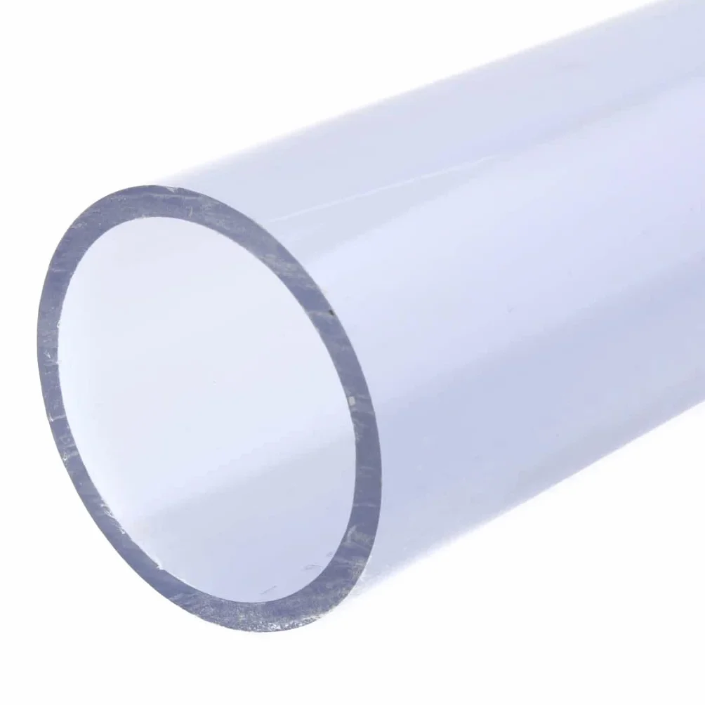 Tubo Rigido Trasparente in Acrilico, Tubo Cavo Rotondo 500 mm x 140 mm x 3 mm