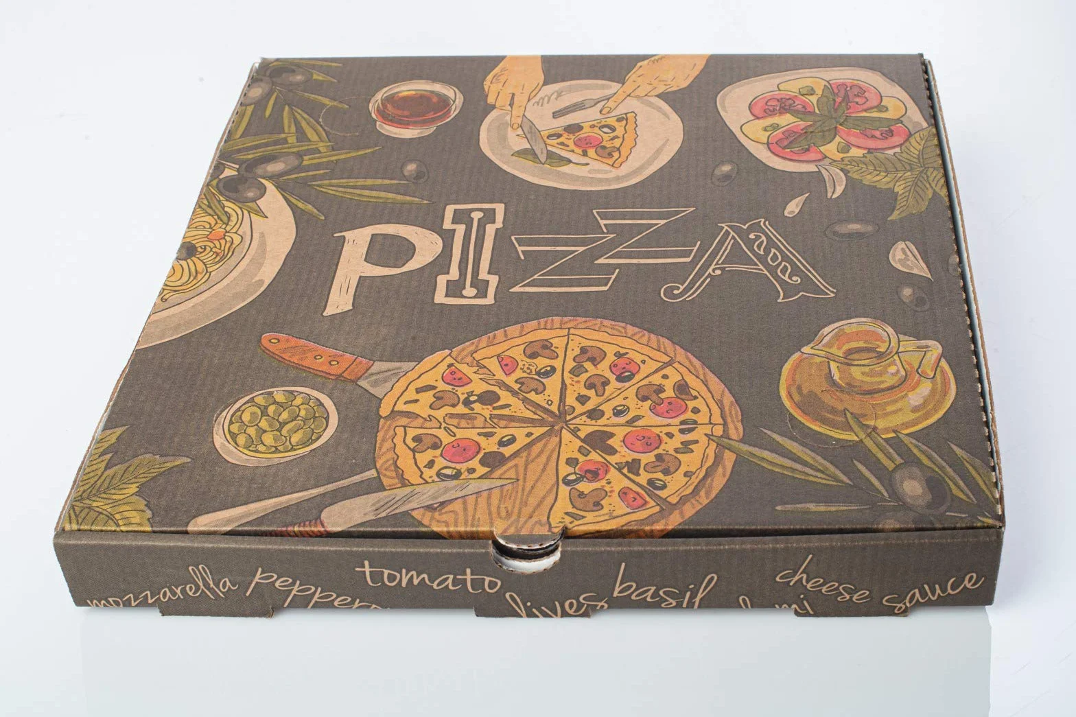 Box Pizza 33x33 h3,5 95pz Contenitore Pizza per asporto