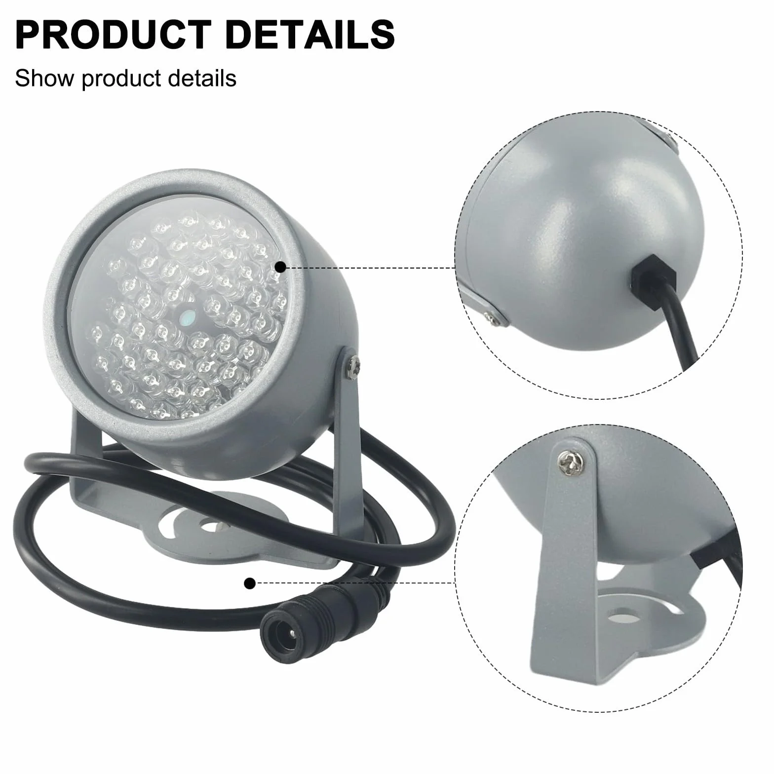 Illuminatore a infrarossi a LED 850nm per visione notturna compatibile con fotocamere