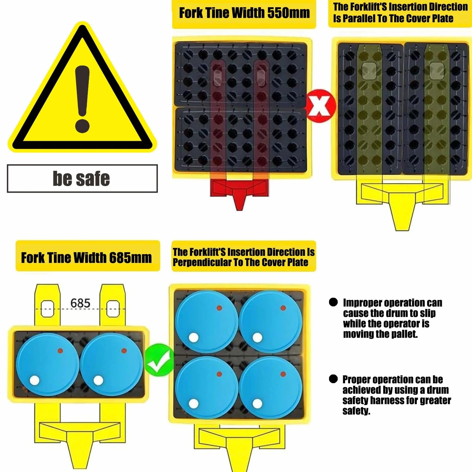 Vasca di contenimento Olio Anti-sversamento chimico con griglia rimovibile, in plastica antiperdita impilabile facile da pulire per laboratorio officina e industria(60 * 60 * 15cm)