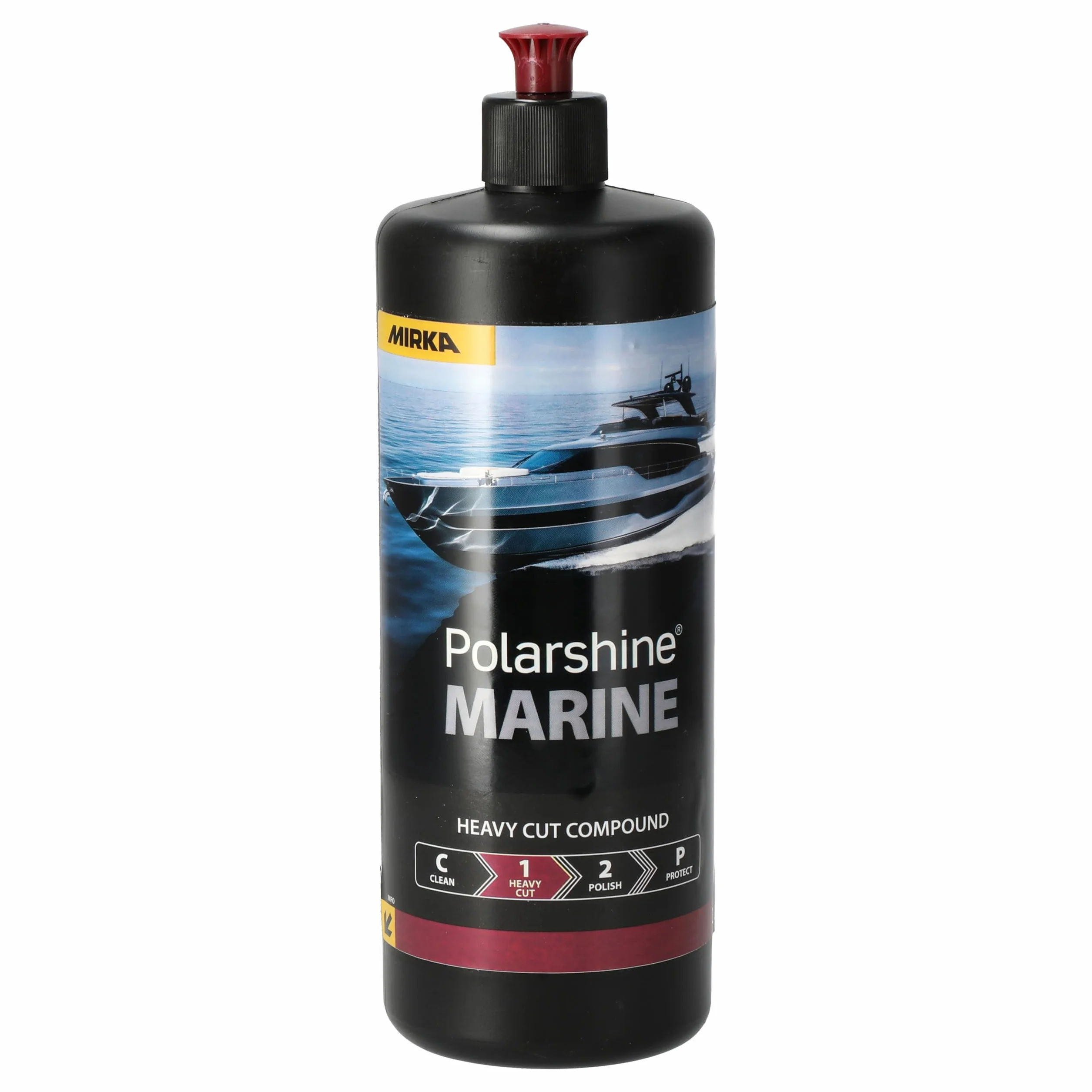 Mirka Polarshine Marine Heavy Cut / 1 L/Composto per lucidatura a taglio pesante a base d'acqua e senza silicone / 7994510111HC