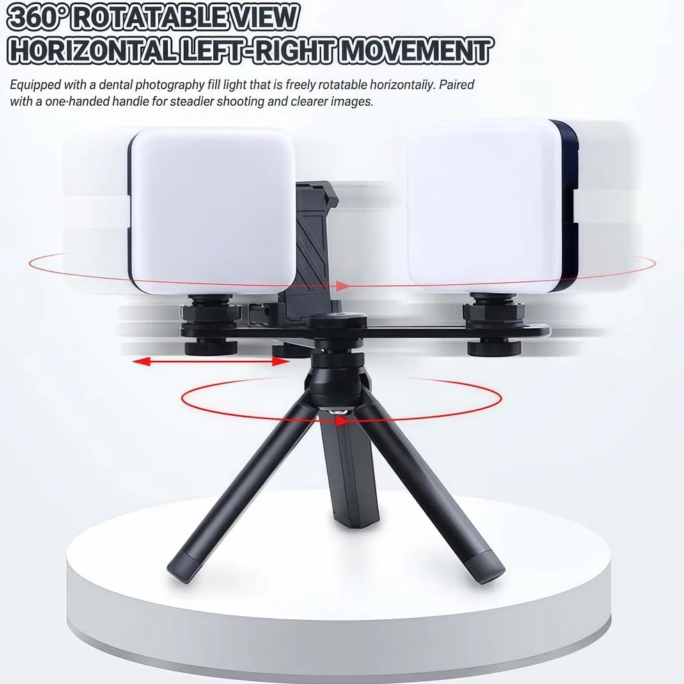 Dental Photography Aid - Supplemento luminoso di riempimento per fotocamere cellulari, ideale per cosmetologia e fotografia macro di prodotti