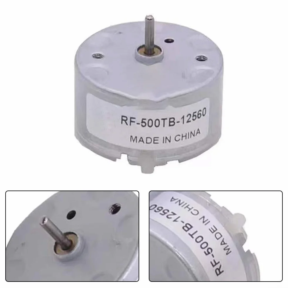 Motore DC RF 500TB 12560 per dispositivi di allarme e macchine spray, ampia compatibilità di tensione (3 V 12 V), prestazioni di funzionamento fluido