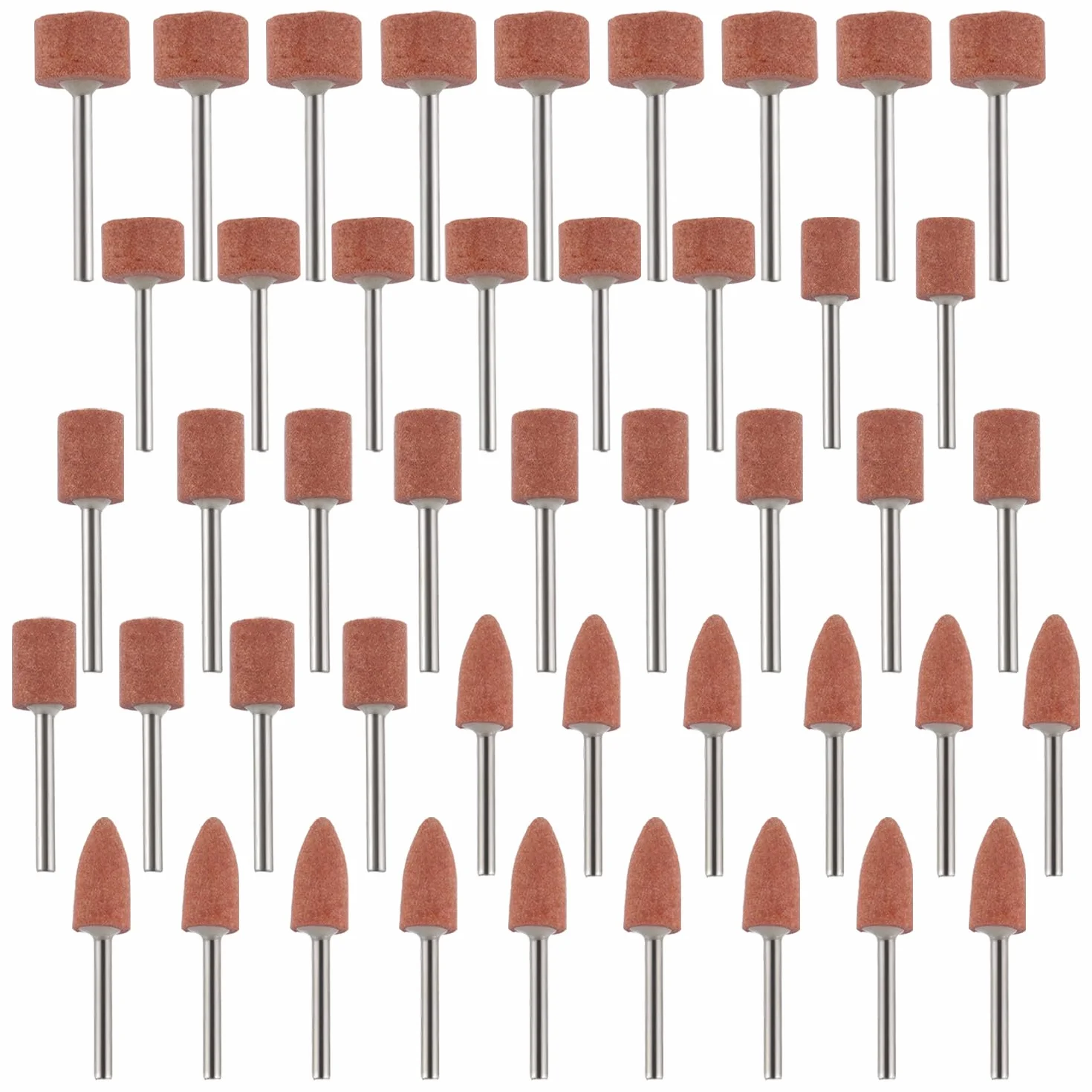 Dremel punte di levigatura per utensili rotativi 1/8" gambo levigatura pietra metallo ferroso lucidatura confezione 45 pezzi