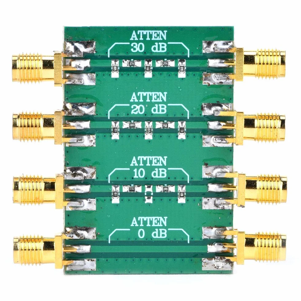 Attenuatore di frequenza radio DC-4.0GHz, impedenza di 50Ω, attenuatore fisso a doppia testa femmina SMA per apparecchiature elettroniche