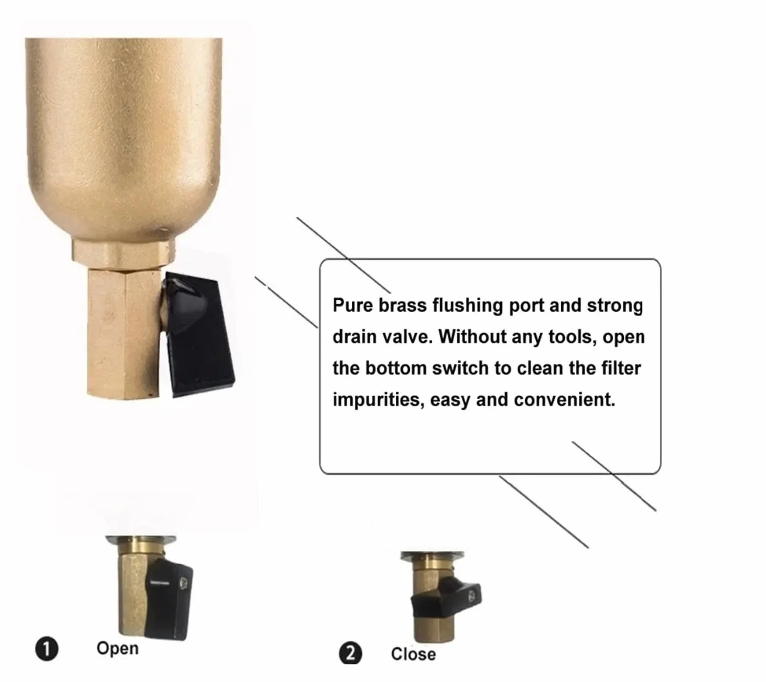 Prefiltro acqua calda in ottone completo con manometro rete acciaio inossidabile 25M