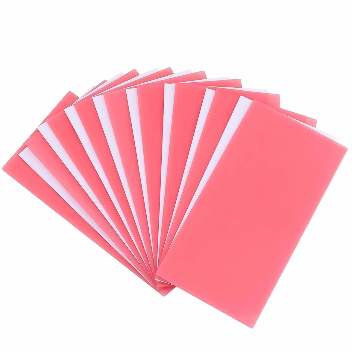 Cera dentale in nylon sottile non restringente 1 mm rosso/rosa 20 fogli