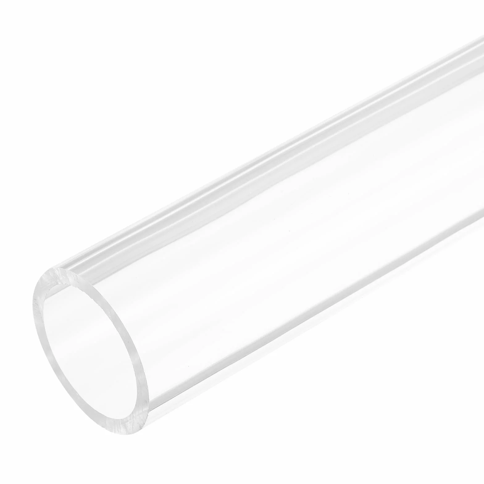 Tubo rotondo rigido in acrilico trasparente 40 mm ID 50 mm OD 305 mm per lampade e raffreddamento ad acqua