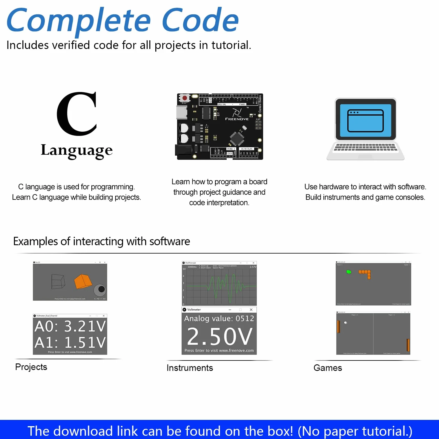 Freenove RFID Starter Kit V2.0 with Board V4 (Compatible with Arduino IDE), 267-Page Detailed Tutorial, 198 Items, 49 Projects