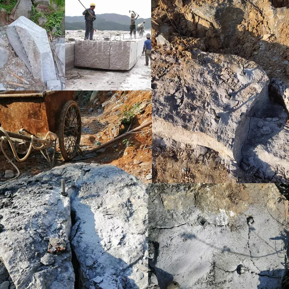 Cunei Di Spaccatura Di Roccia 4 Pezzi, Cunei Di Pietra Pesante Per Scoppiare Rocce Fino A 78 Pollici