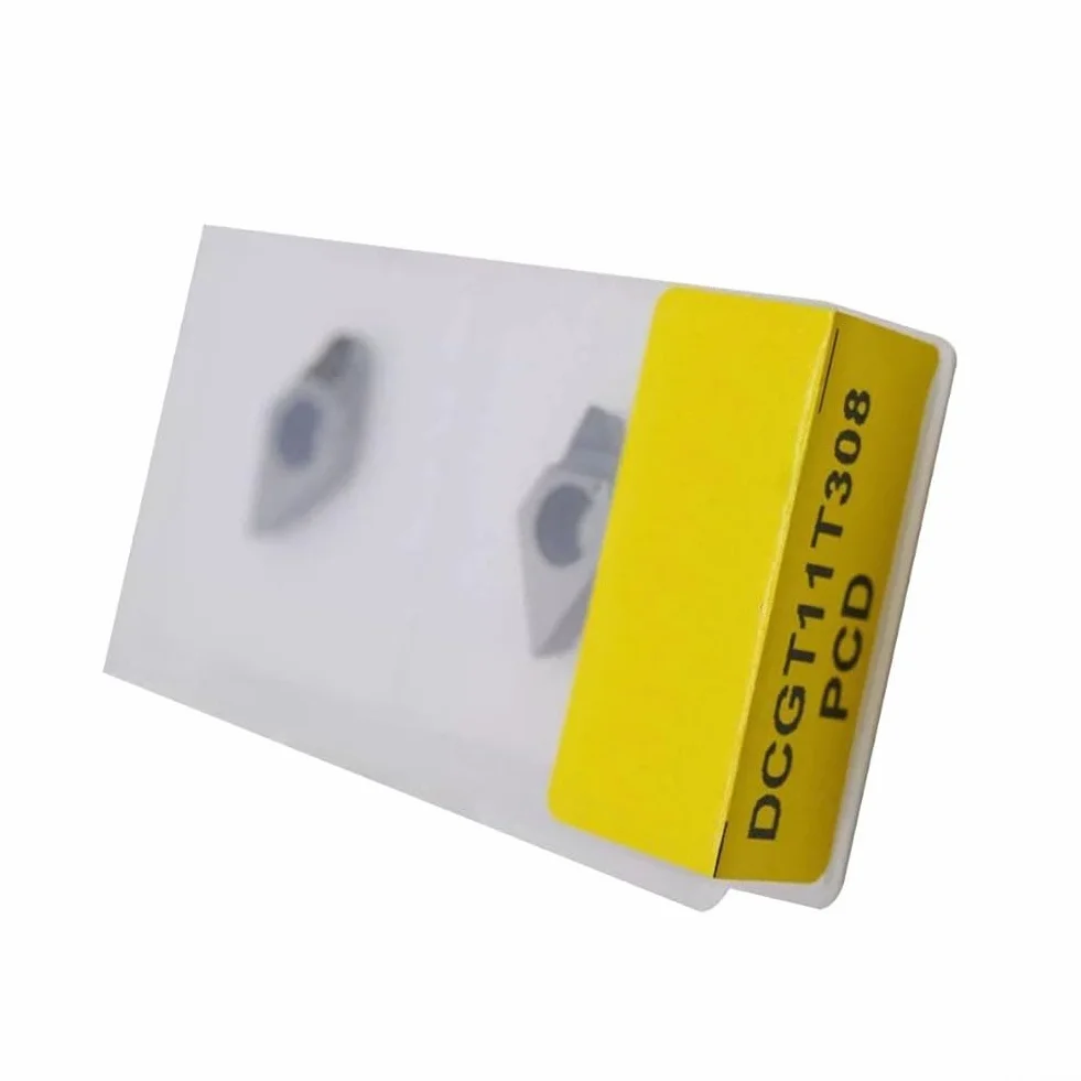 DCGT11T308 Inserti PCD CNC per Finitura Alluminio Metalli Non Ferrosi - Confezione da 2