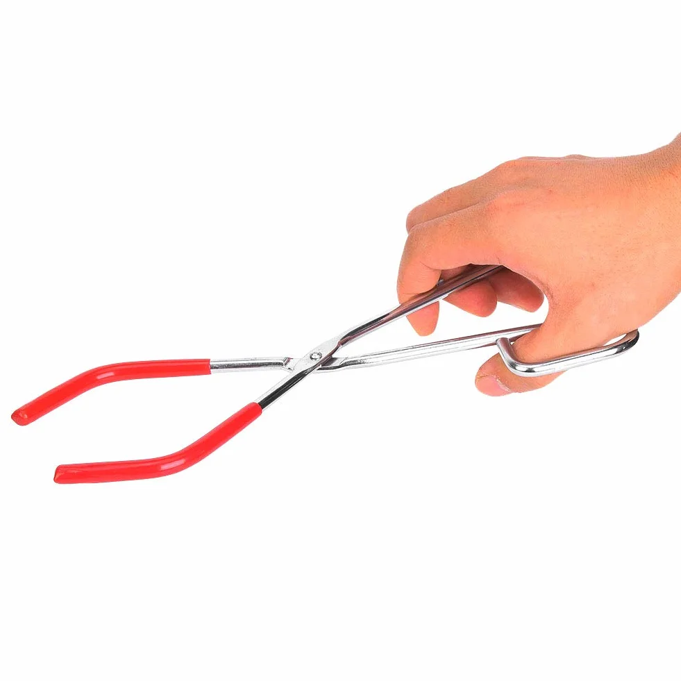 Pinza crogiolo Pinza crogiolo Pinza a morsetto Pinza a prova di corrosione Strumento didattico Pinza laboratorio ad alta pressione Pinza a clip per impianti chimici ufficio