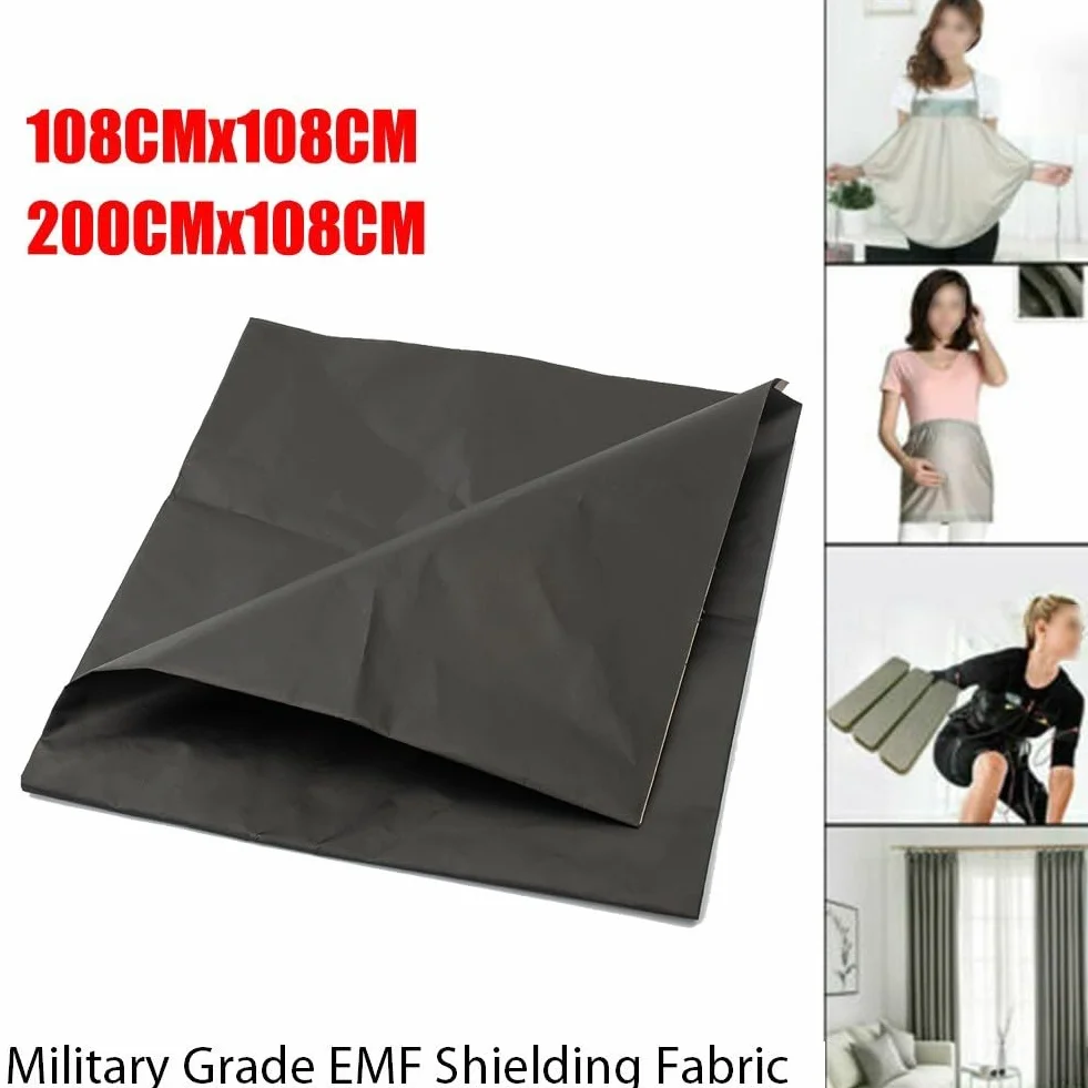 Tessuto schermante EMF RFID, protezione anti-radiazioni militare, 1 m x 1 m