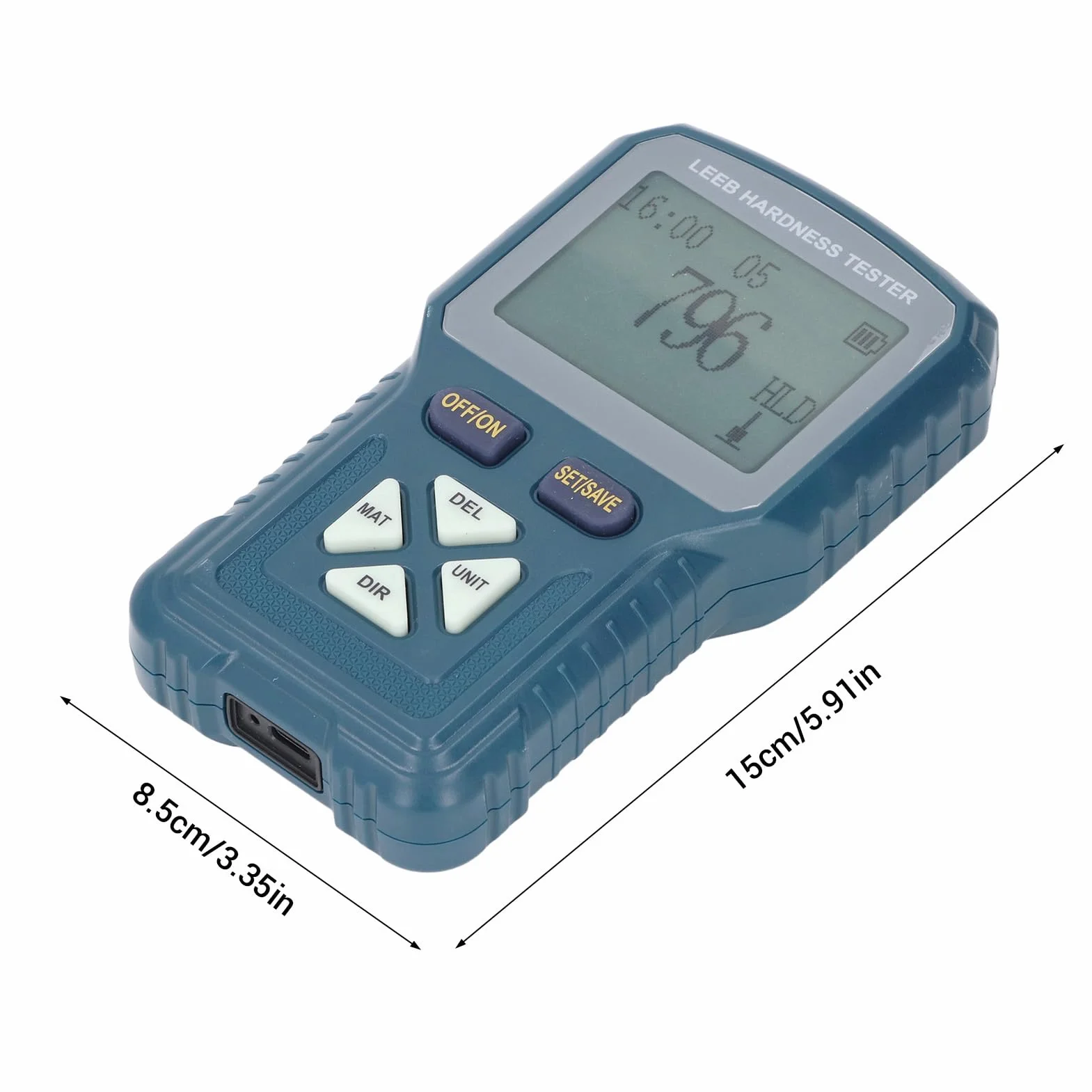 Durometro per Metalli Digitale Portatile Ad Alta Precisione Acciaio Rame Ottone Ghisa Alluminio