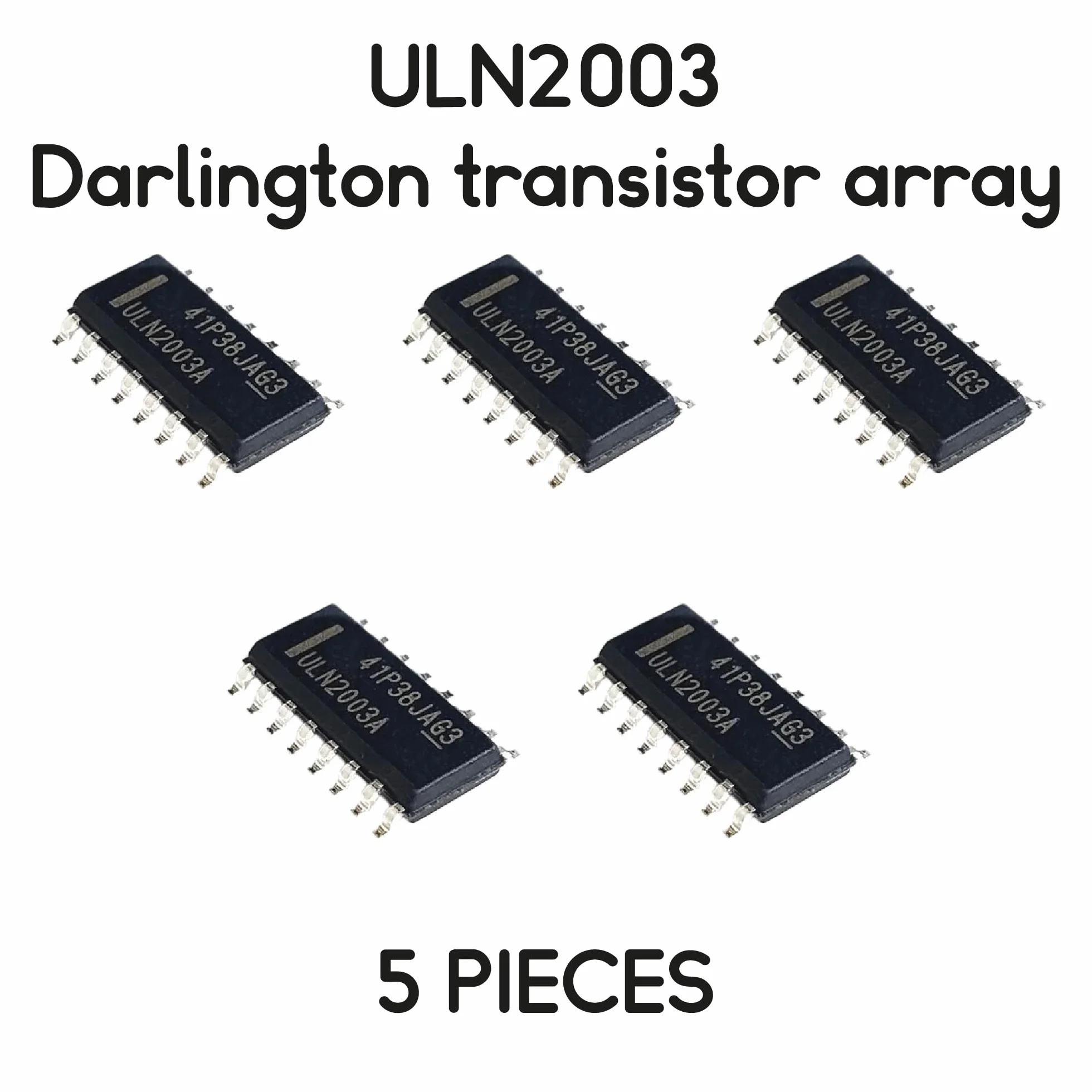 ULN2003 ULN2003A SMD SOIC-16 Darlington Transistor Array 5 Pezzi